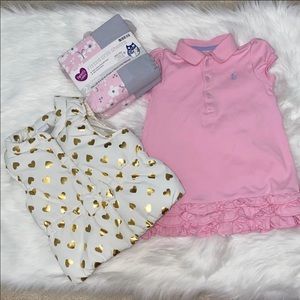 Ralph lauren shirt dress crib sheets caot girls